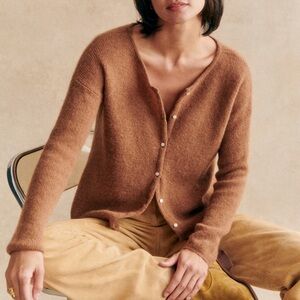 Sézane Gaspard cardigan in Camel XXS